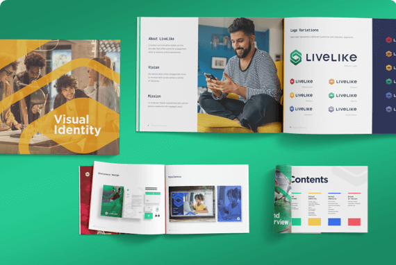 Digital rebrand for LiveLike. Rebrand