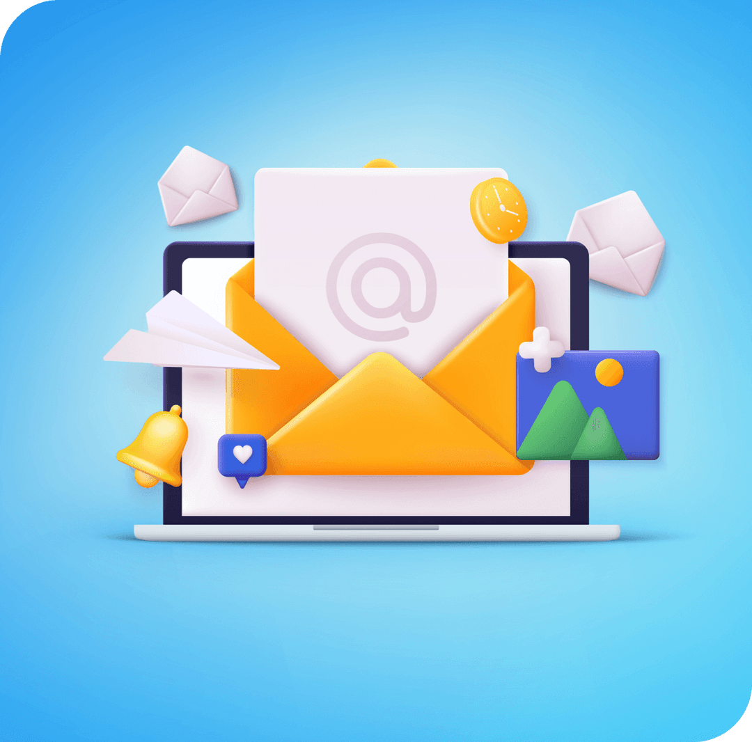 Desktop with healthcare marketing and pharma marketing content displayed on it