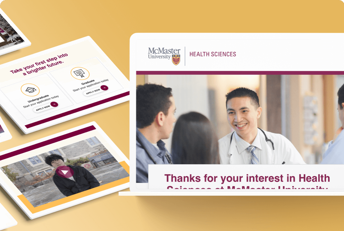 Email campaign strategy for McMaster University. Email Campaigns