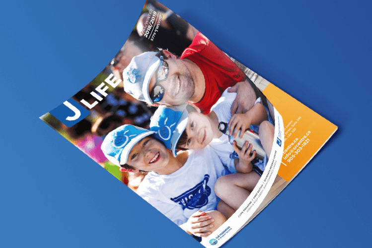 J Life magazine for Jewish Community Centres. J Life Magazine