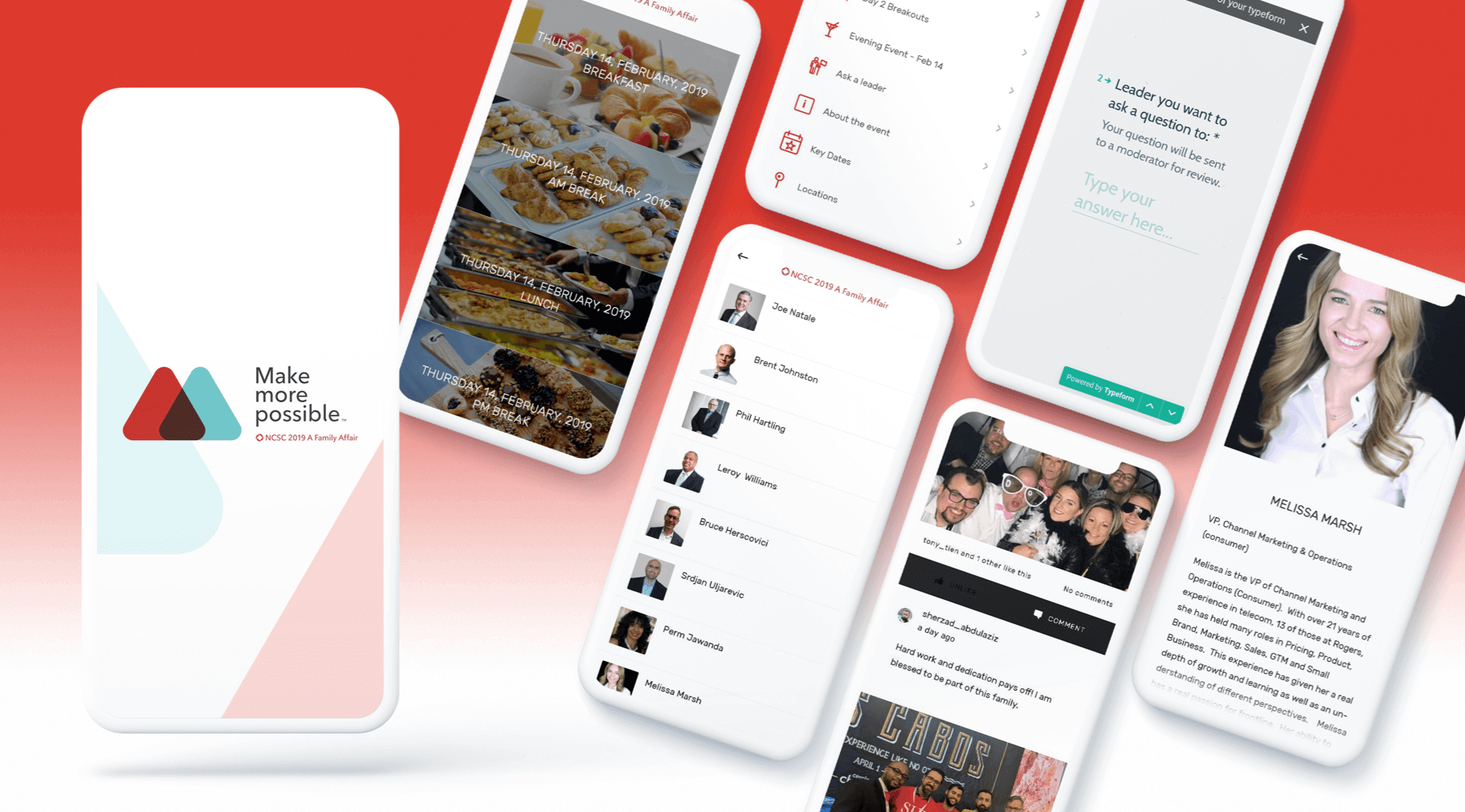 App interface developed by Elite Digital for a Rogers Communications event.