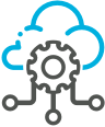 Icon indicating SaaS (Cloud Software)
