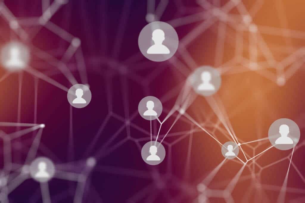 A network of people connected to each other.