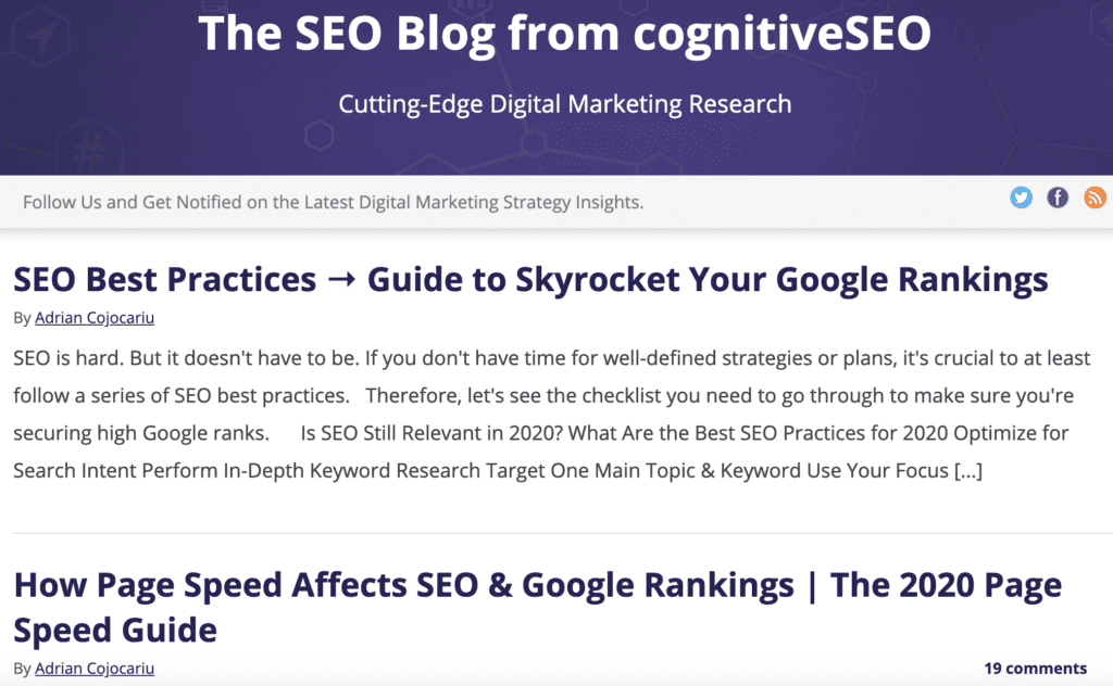 cognitiveSEO blog