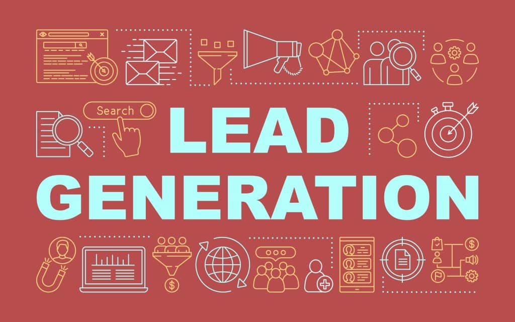 Lead generation word concepts banner